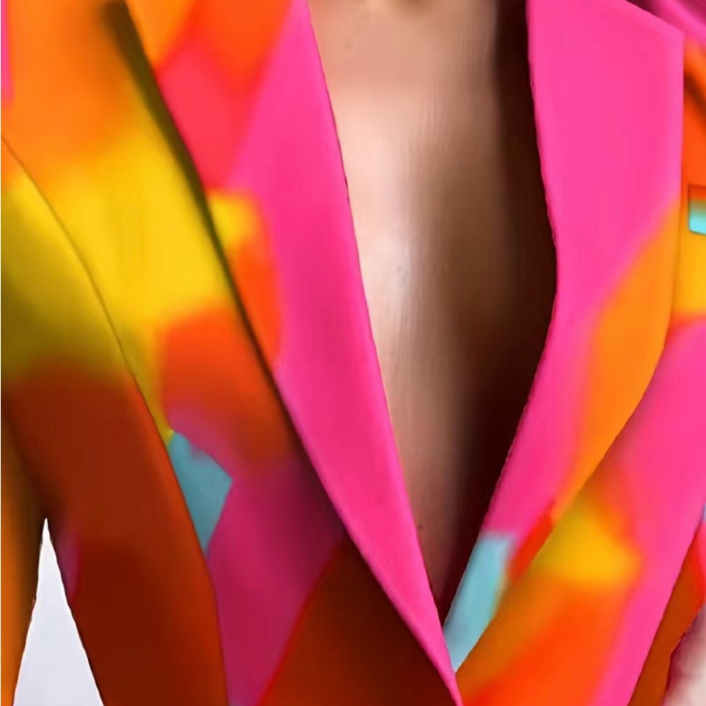 Colorful blazer with short - Picture 5 of 5